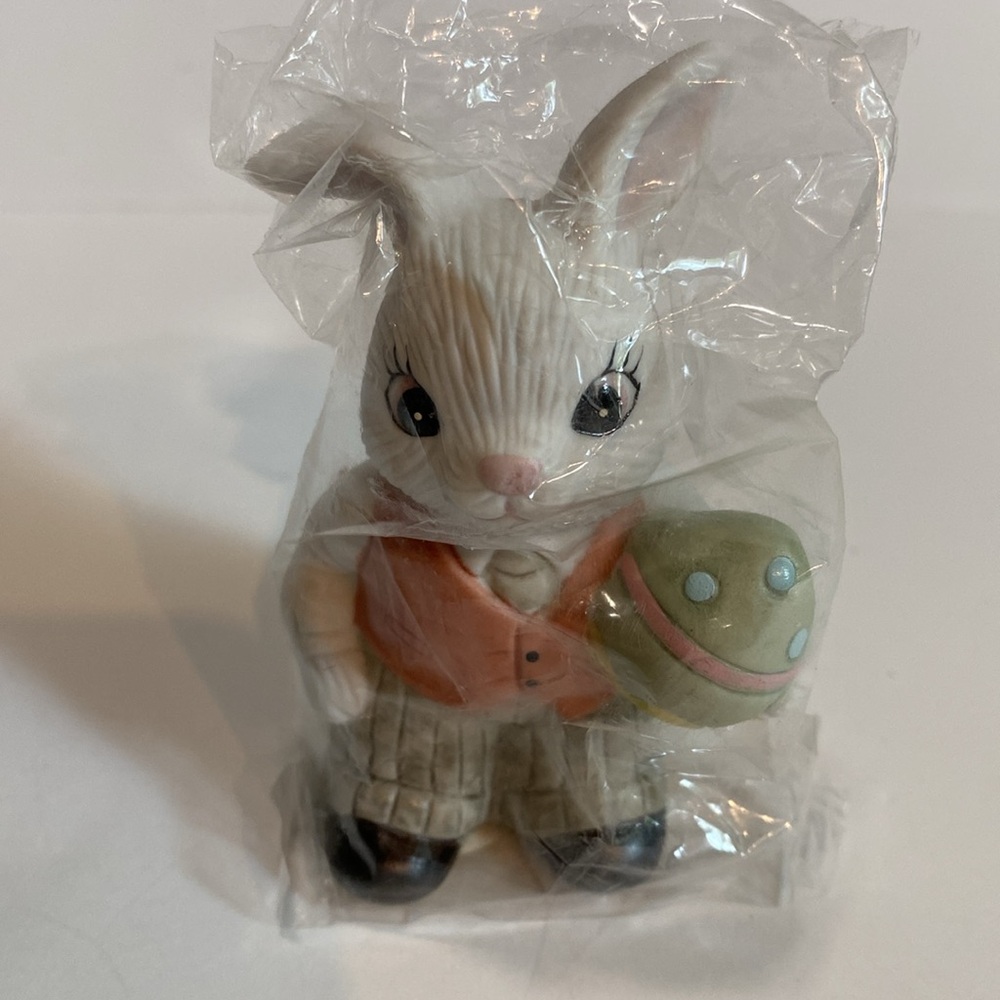 Vintage Homco Easter Bunny Holiday 4 Piece Family New e - Picture 4 of 13
